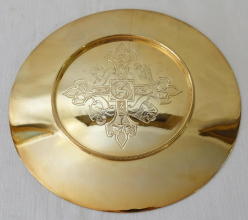 Solid silver gilt antique Gothic Chalice.